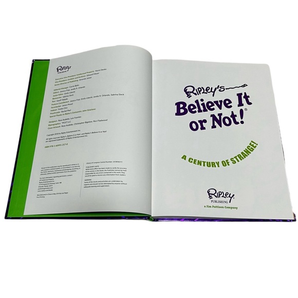 New Ripley’s Believe It Or Not A Century Of Strange Hardcover Coffee Table Book - Picture 7 of 9